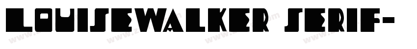 LouiseWalker Serif字体转换